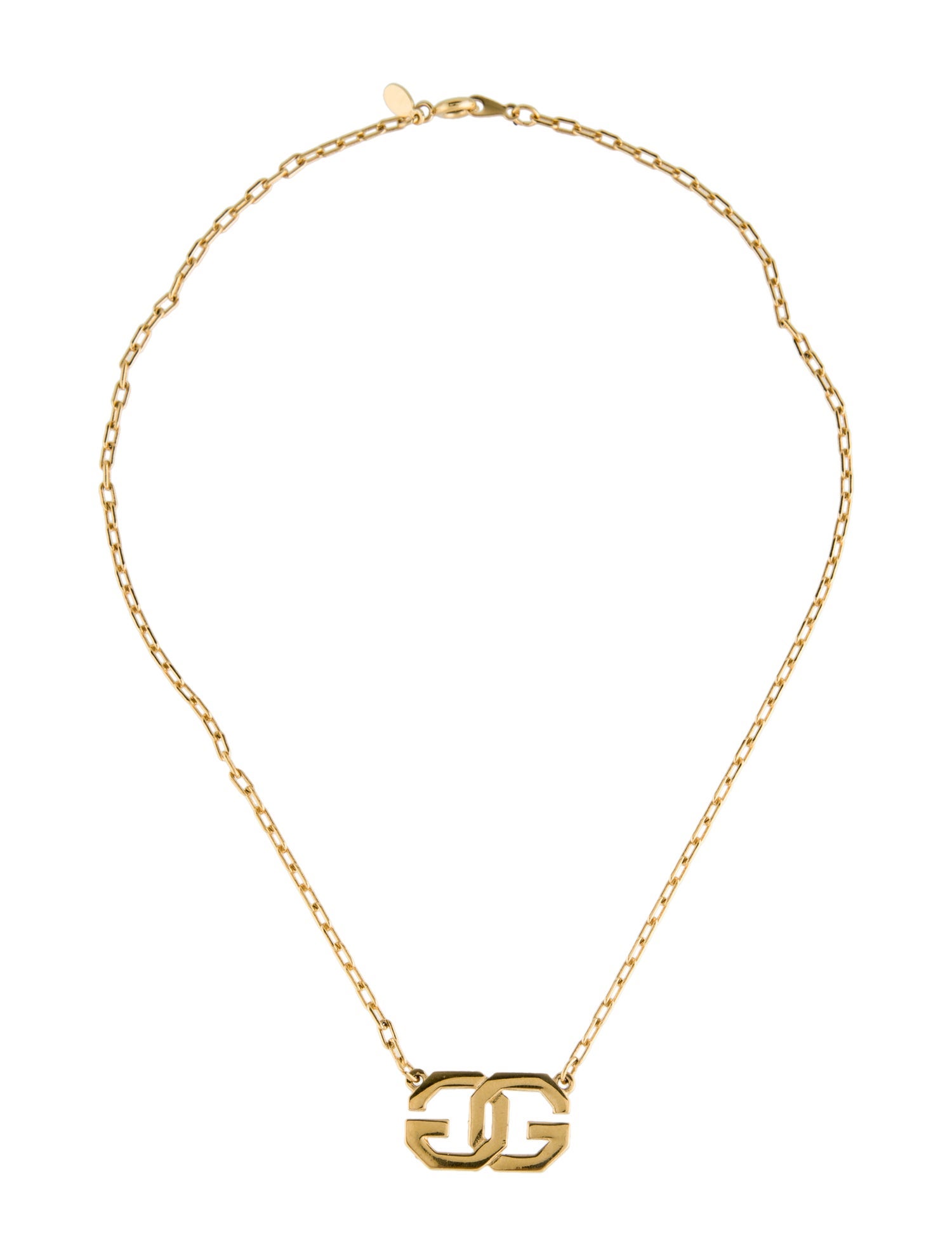 Givenchy Vintage Double G Pendant Necklace