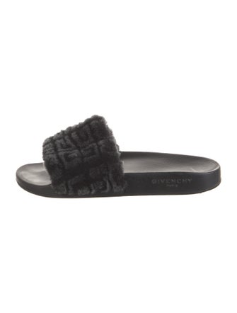 Givenchy Shearling Slides