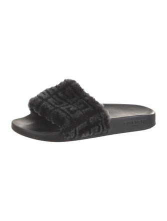 Givenchy Shearling Slides