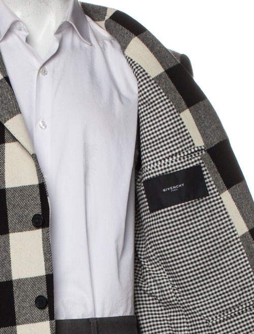 Givenchy Wool Plaid Print Blazer