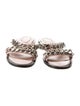 Givenchy Leather Chain-Link Accents Slides