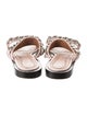 Givenchy Leather Chain-Link Accents Slides