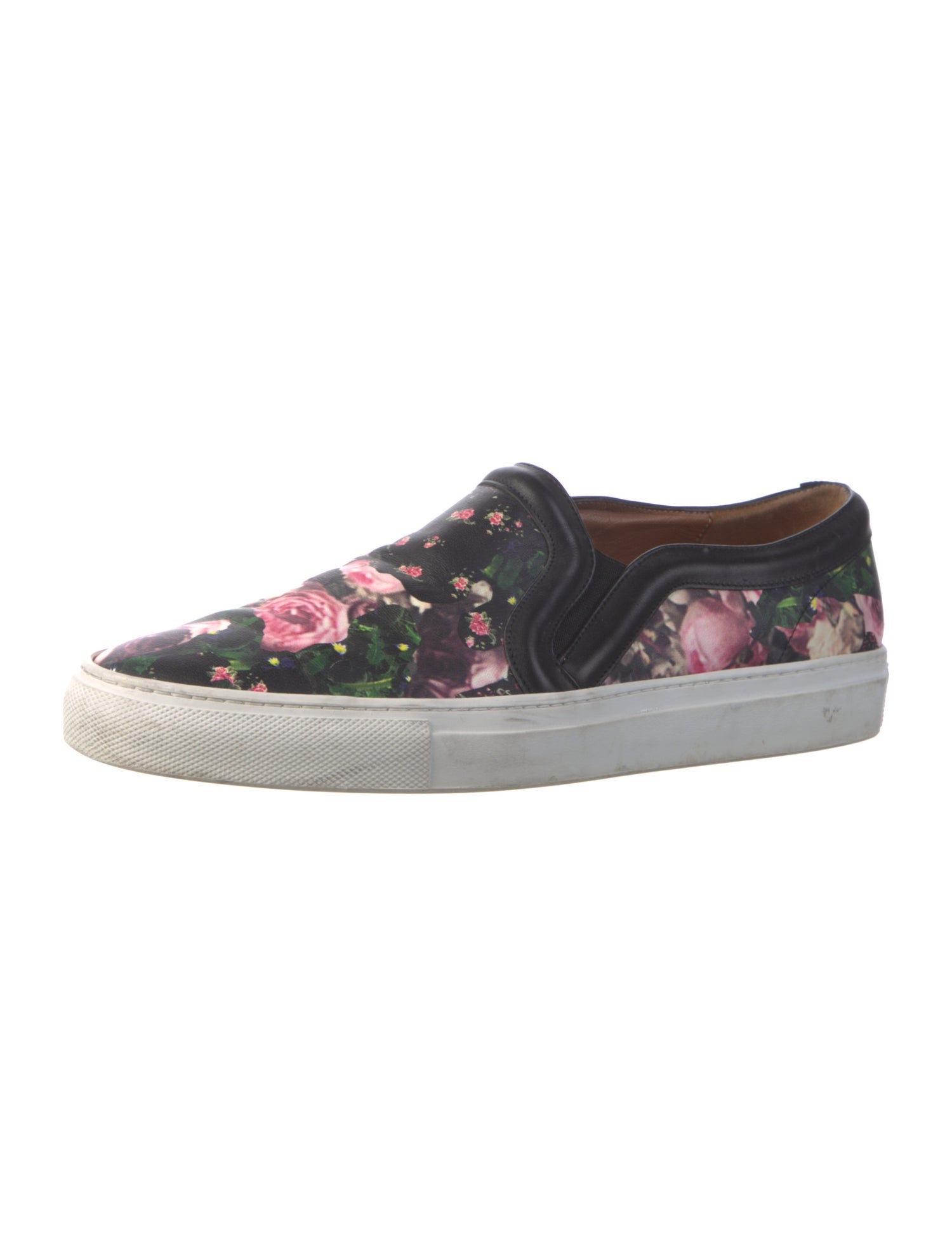 Givenchy Leather Floral Print Sneakers