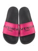 Givenchy Leather Graphic Print Slides