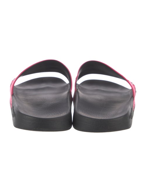 Givenchy Leather Graphic Print Slides