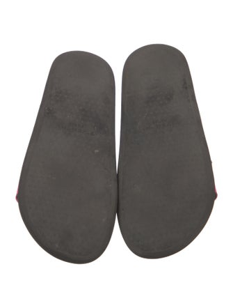 Givenchy Leather Graphic Print Slides