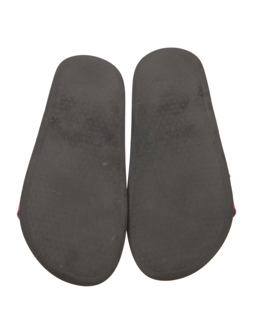 Givenchy Leather Graphic Print Slides