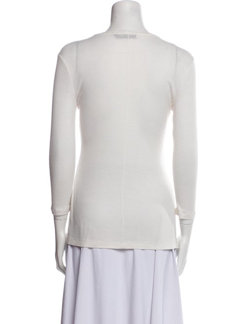 Givenchy Bateau Neckline Three-Quarter Sleeve Top