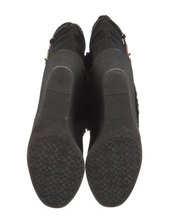 Coach 1941 Suede Printed Lace-Up Boots