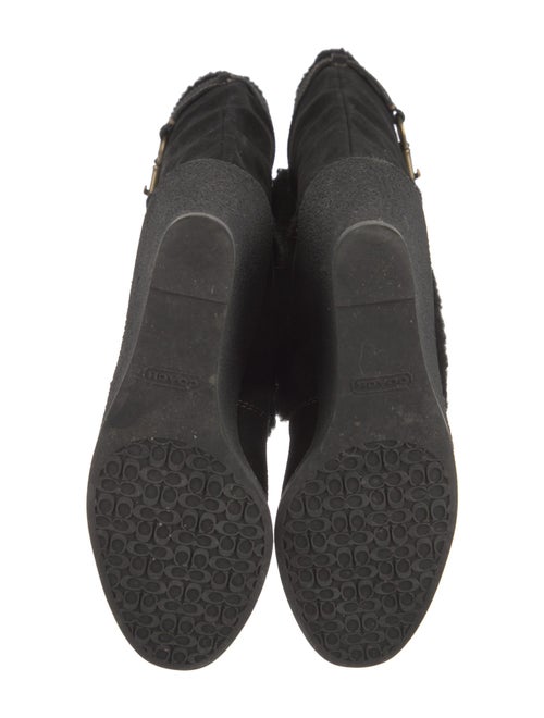 Coach 1941 Suede Printed Lace-Up Boots