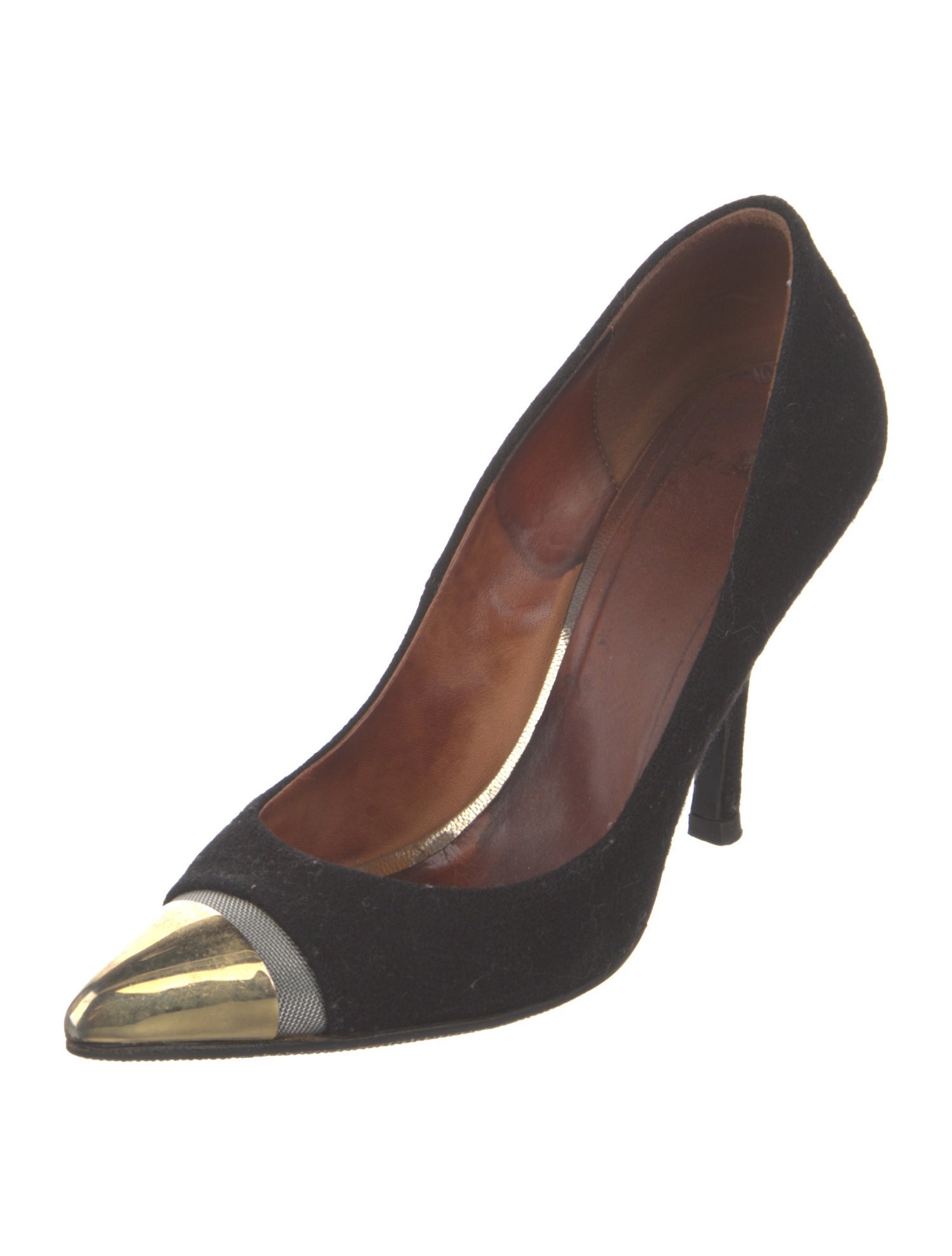 Givenchy Suede Colorblock Pattern Pumps