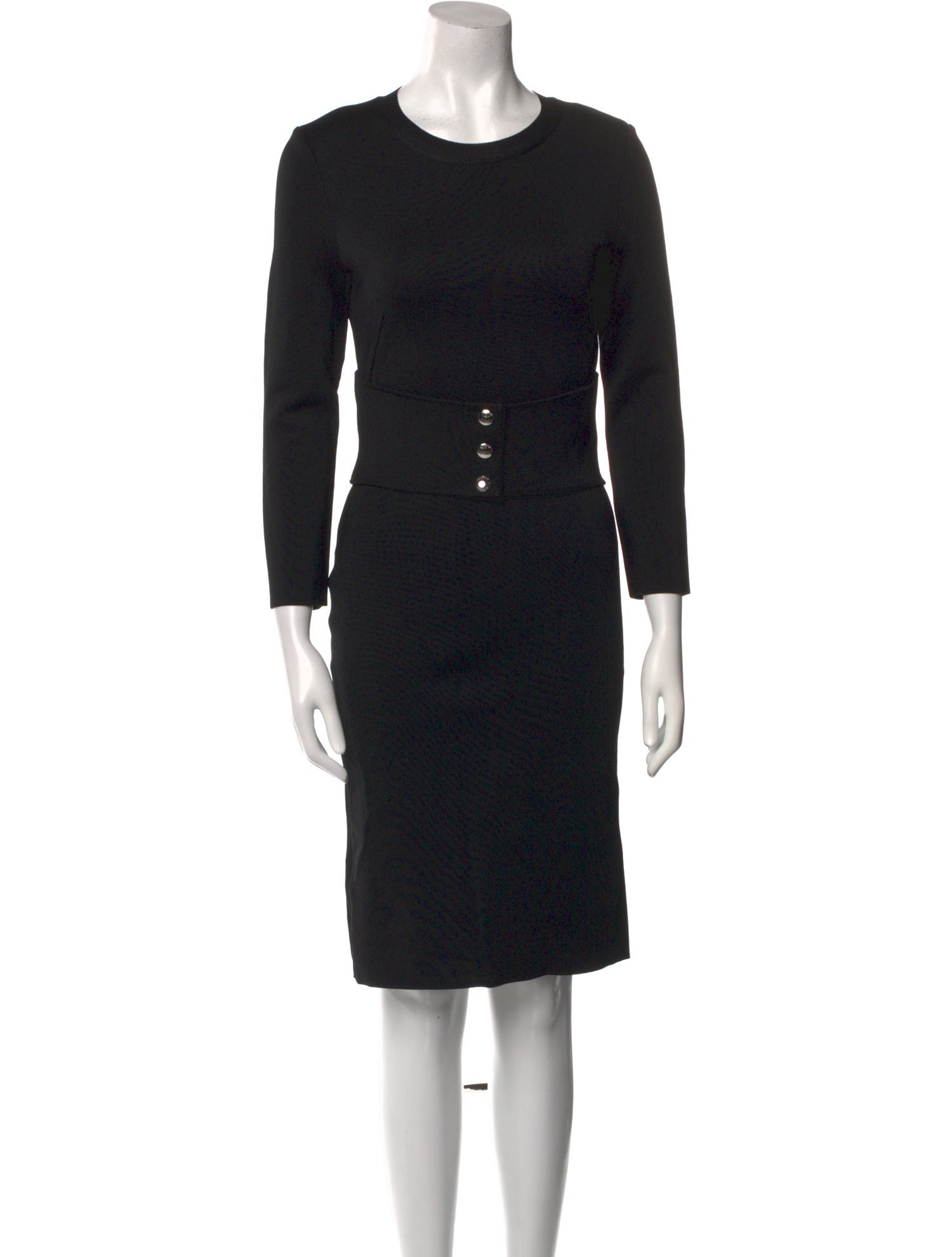 Givenchy Crew Neck Knee-Length Dress