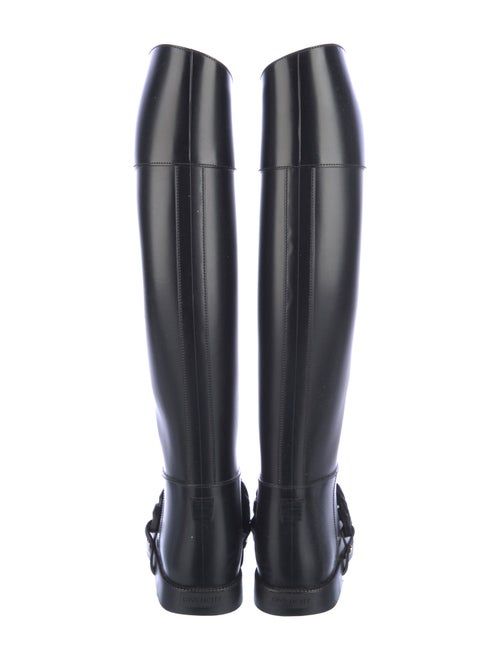 Givenchy Rubber Chain-Link Accents Rain Boots