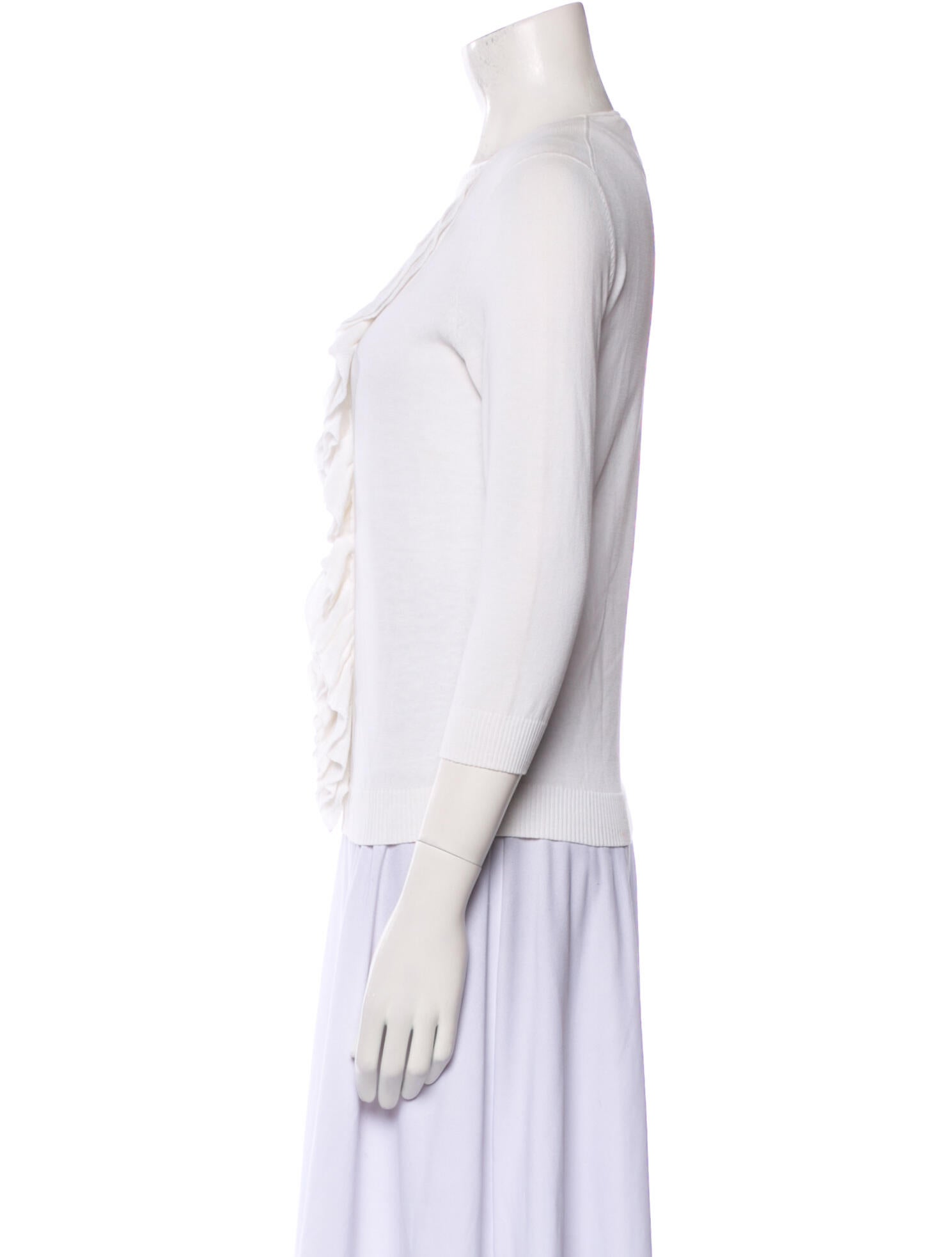 Givenchy V-Neck Three-Quarter Sleeve Top