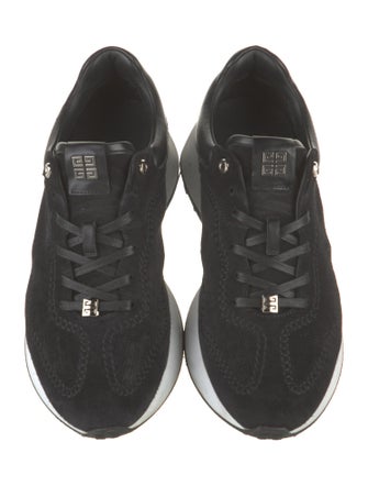 Givenchy Suede Leather Trim Embellishment Sneakers