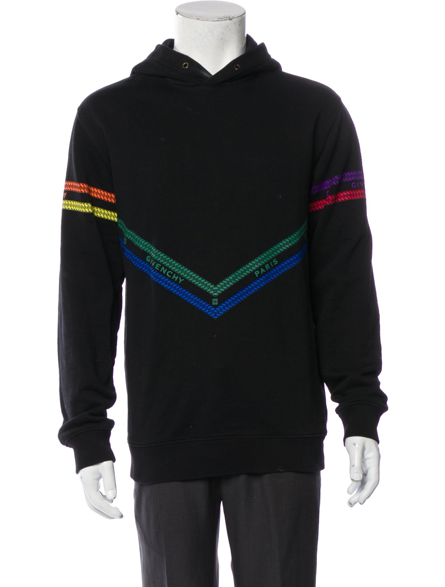 Givenchy Graphic Print Crew Neck Hoodie
