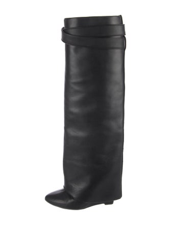 Givenchy Leather Leather Trim Embellishment Boots