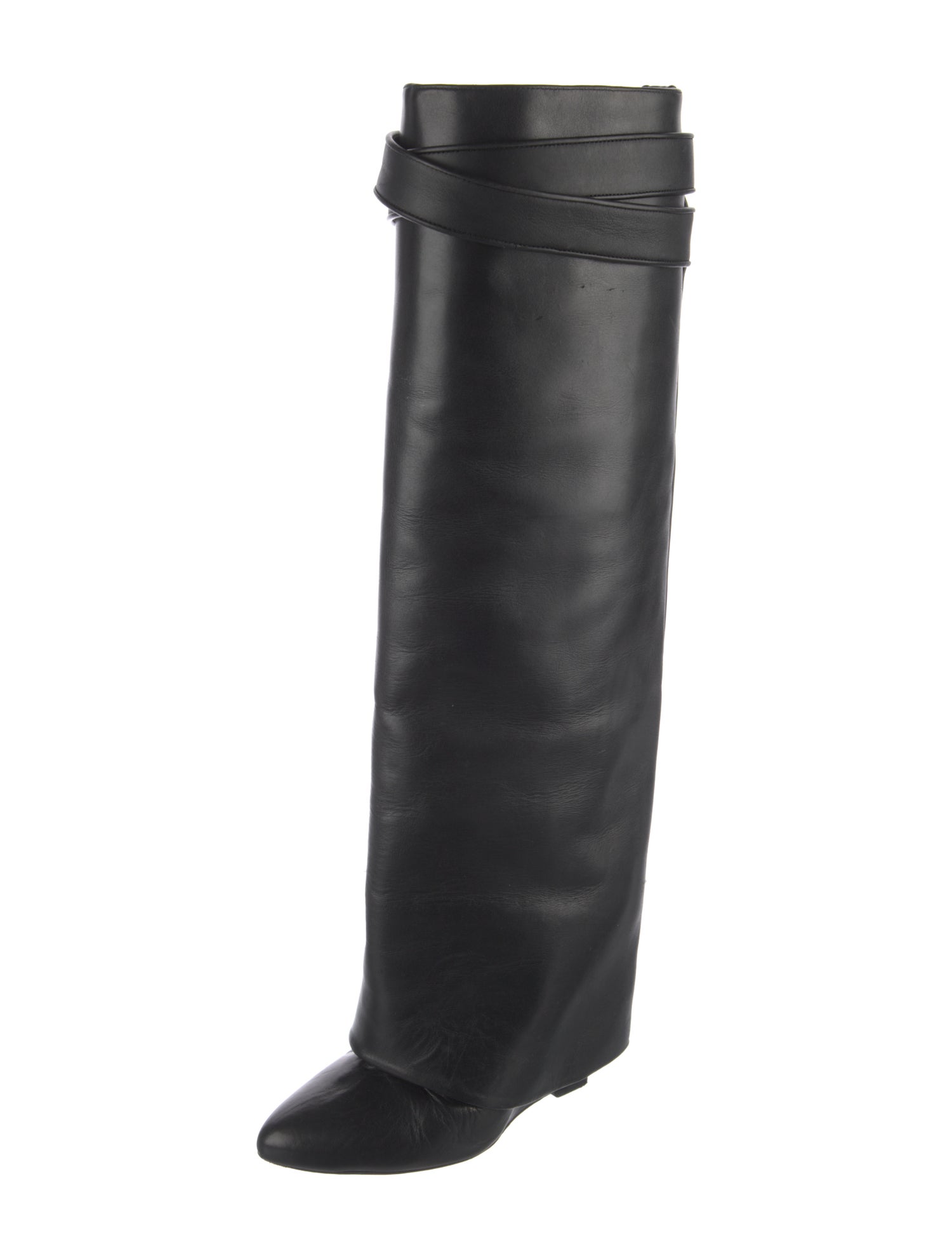 Givenchy Leather Leather Trim Embellishment Boots