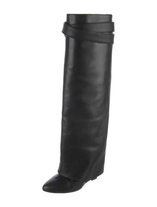 Givenchy Leather Leather Trim Embellishment Boots