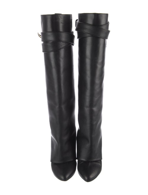 Givenchy Leather Leather Trim Embellishment Boots