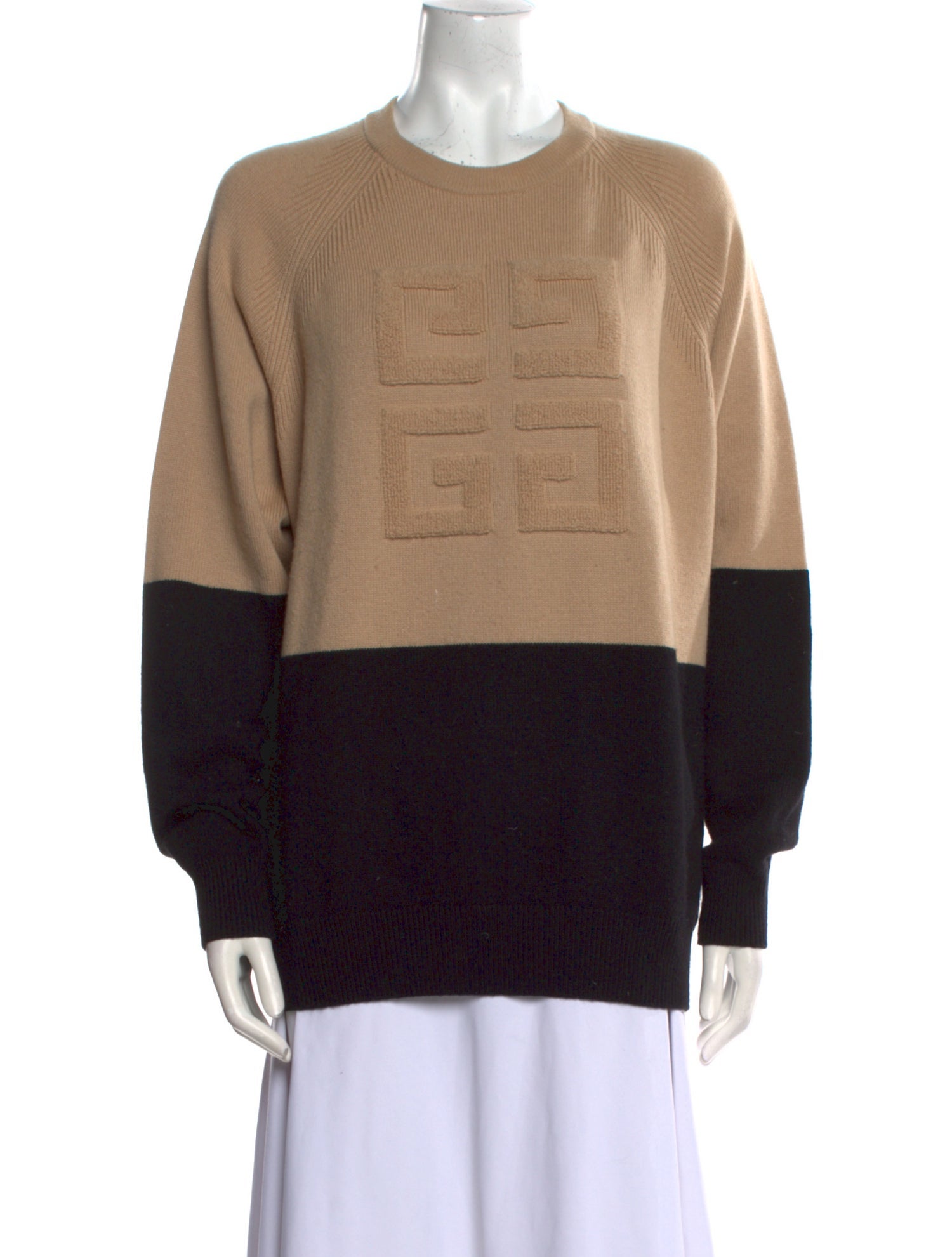 Givenchy Cashmere Colorblock Pattern Sweater
