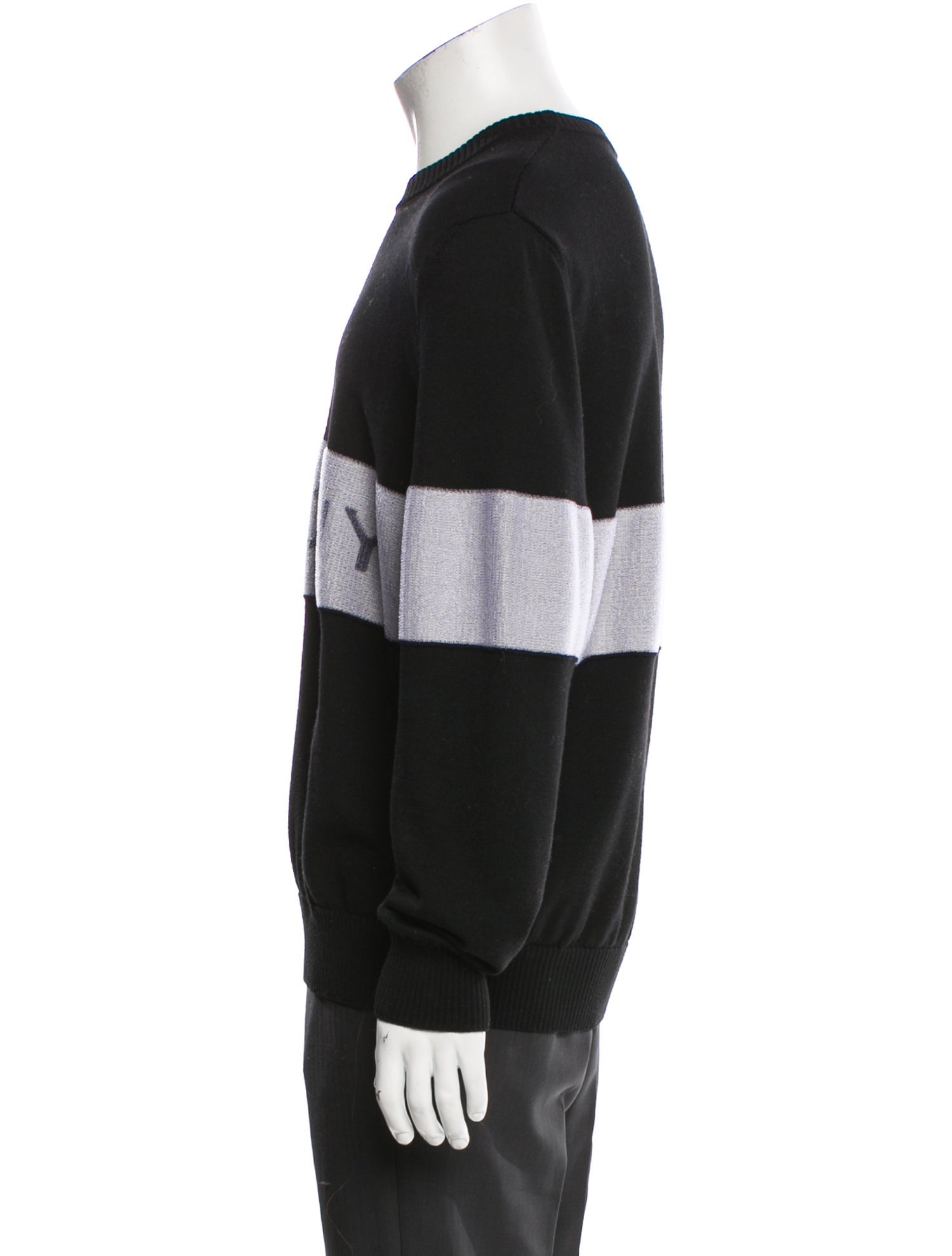 Givenchy Wool Colorblock Pattern Pullover