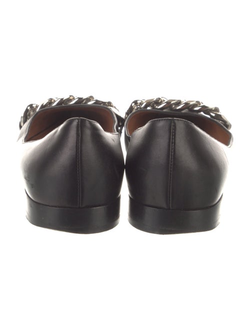 Givenchy Leather Chain-Link Accents Ballet Flats