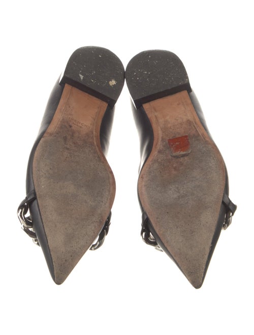 Givenchy Leather Chain-Link Accents Ballet Flats
