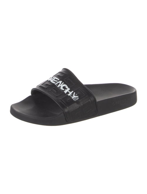 Givenchy Leather Graphic Print Slides