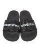 Givenchy Leather Graphic Print Slides
