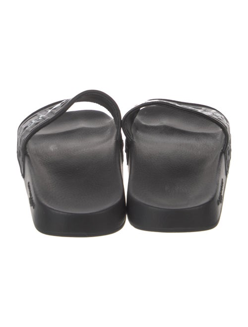 Givenchy Leather Graphic Print Slides