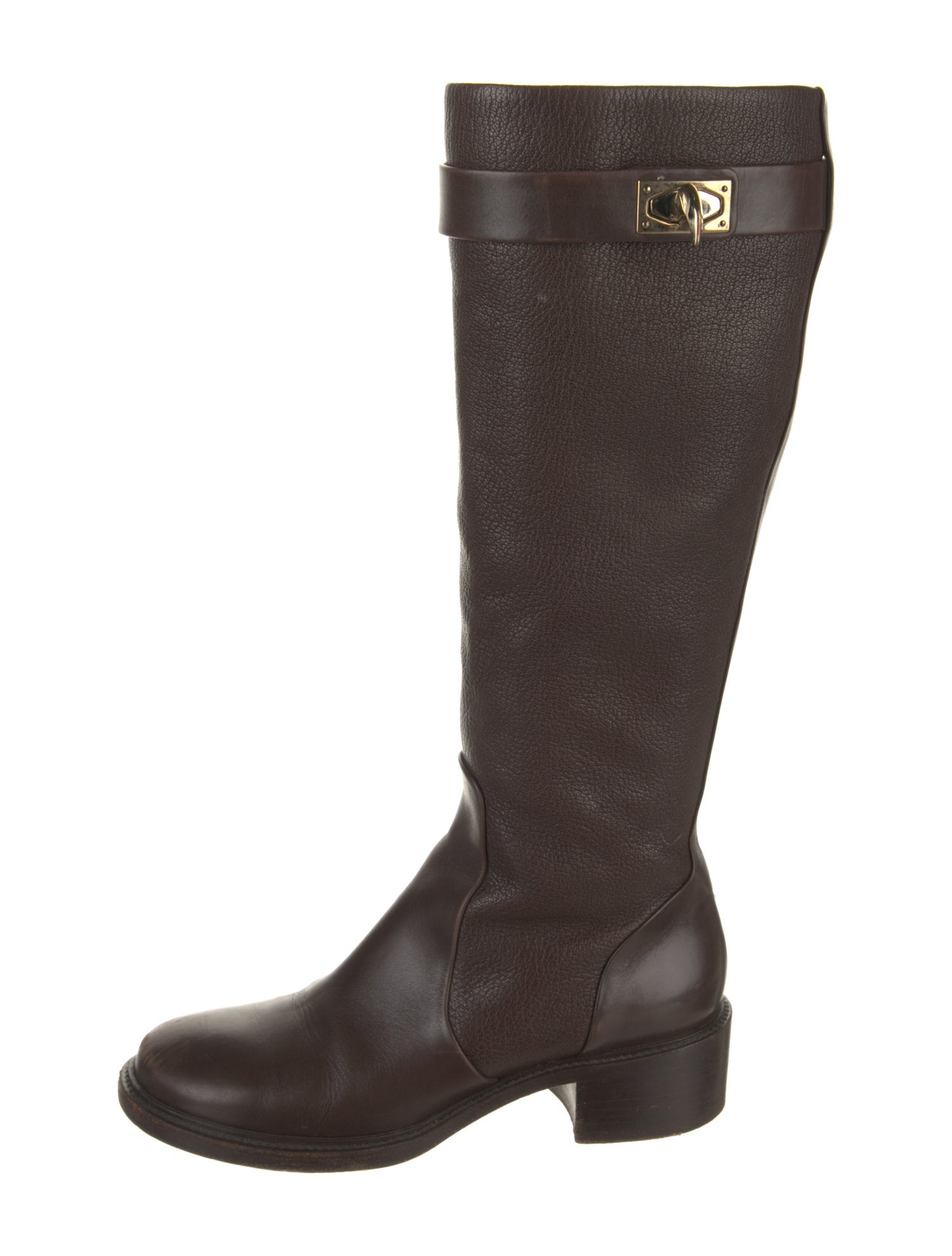 Givenchy Leather Printed Riding Boots
