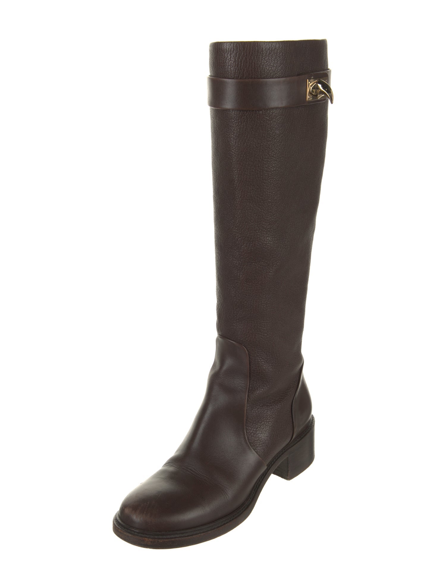 Givenchy Leather Printed Riding Boots