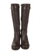 Givenchy Leather Printed Riding Boots