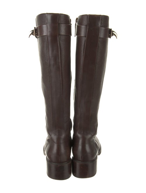 Givenchy Leather Printed Riding Boots
