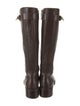 Givenchy Leather Printed Riding Boots