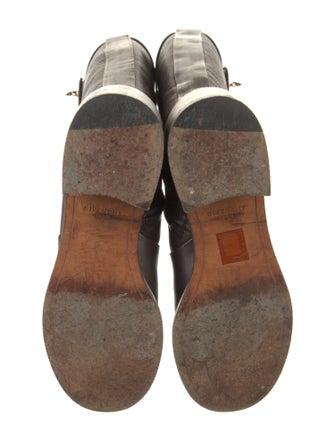 Givenchy Leather Printed Riding Boots