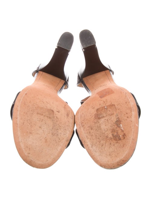 Givenchy Leather Chain-Link Accents Sandals