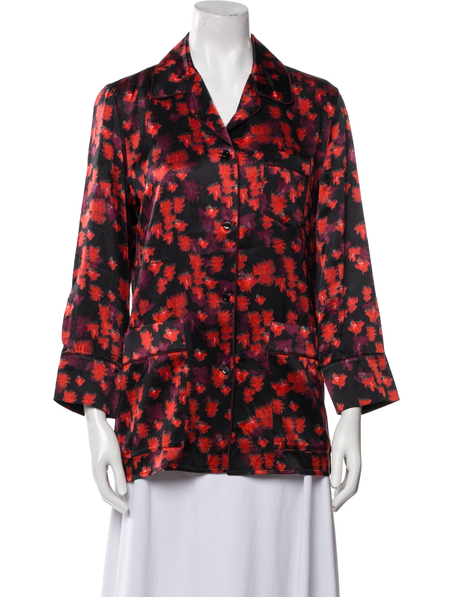 Givenchy Silk Printed Pajamas