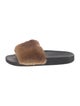 Givenchy Fur Fur Trim Slides