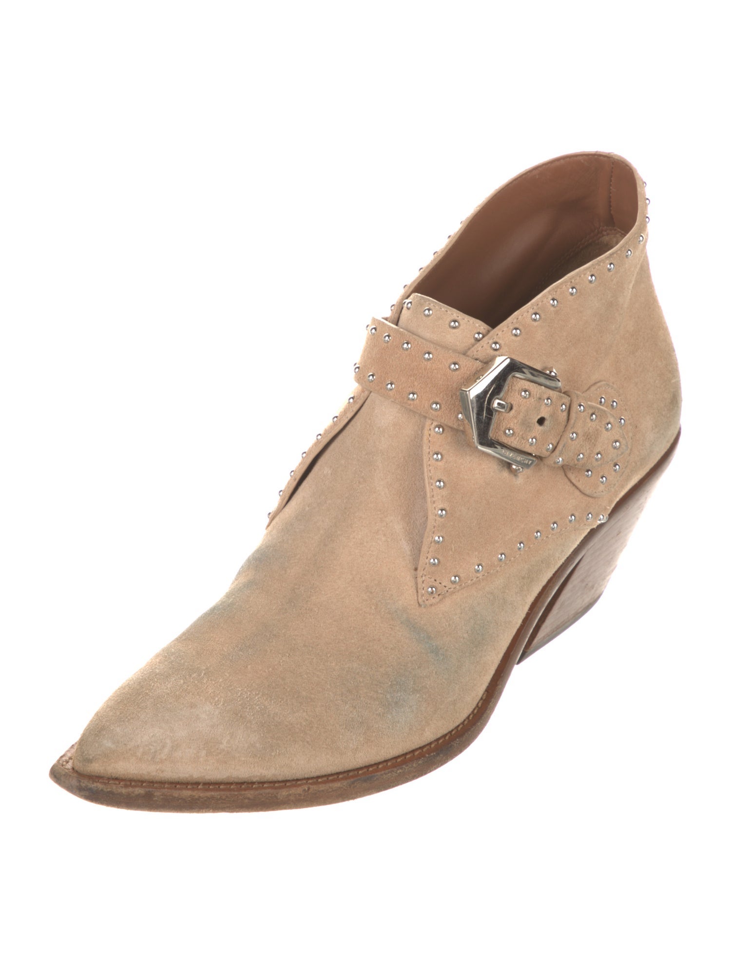 Givenchy Suede Studded Accents Western Boots