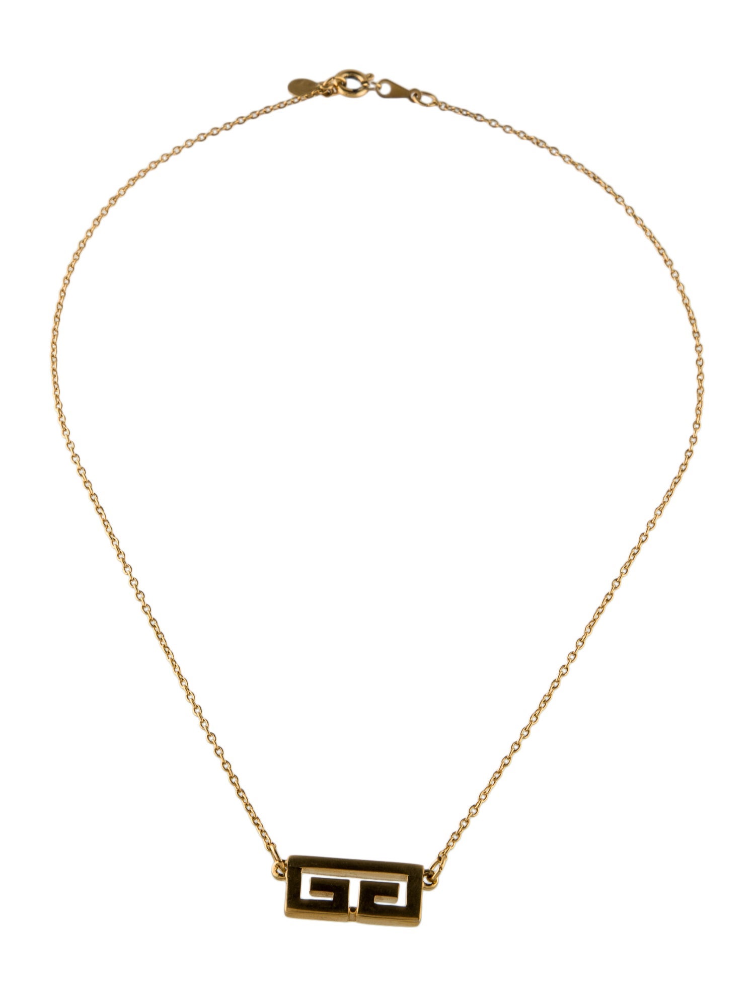 Givenchy Vintage GG Pendant Necklace