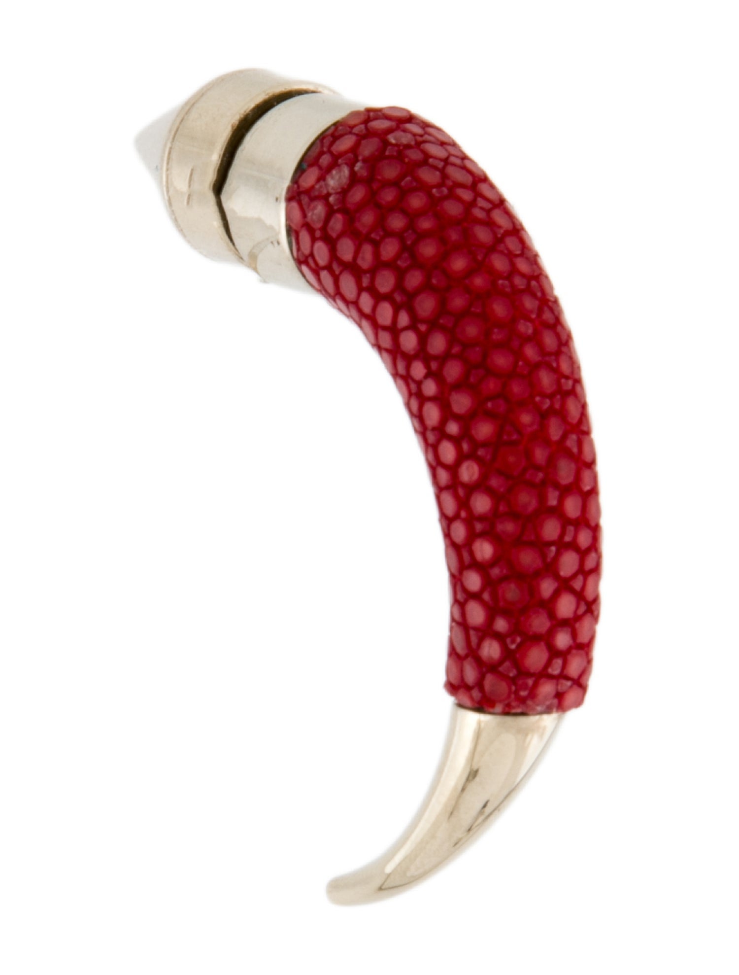 Givenchy Textured Resin Shark Tooth Single Earring