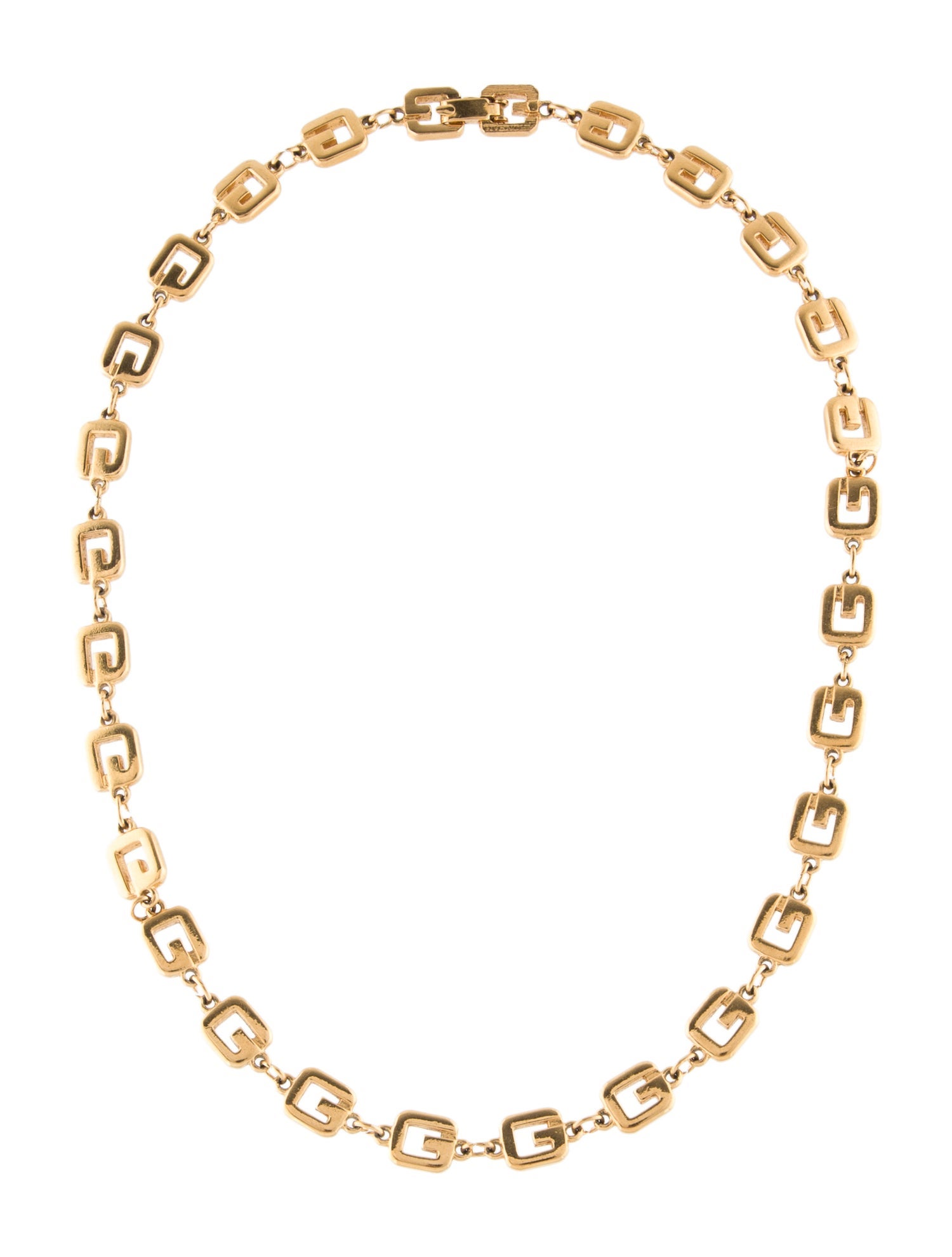Givenchy Vintage 'G' Chain Necklace