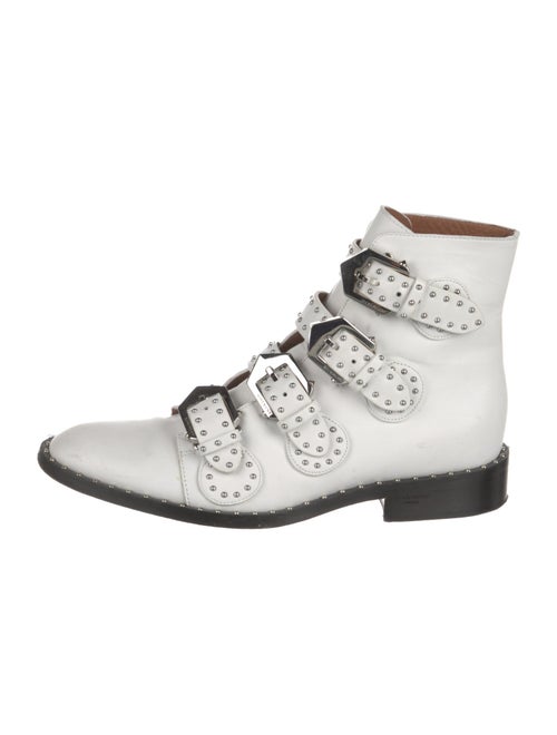 Givenchy Leather Studded Accents Combat Boots