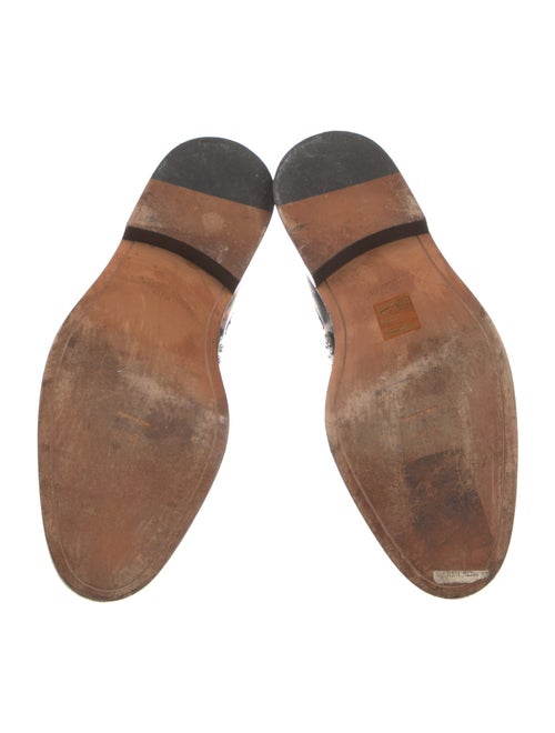 Givenchy Leather Floral Print Combat Boots