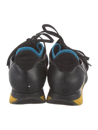 Givenchy Leather Colorblock Pattern Sneakers