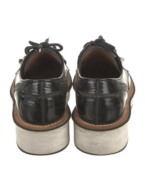 Givenchy Patent Leather Fringe Trim Accent Oxfords