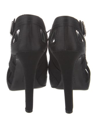 Givenchy Satin Cutout Accent Slingback Pumps