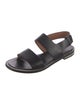 Givenchy Leather Chain-Link Accents Slingback Sandals